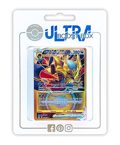 my-booster Giratina VSTAR 212/196 Shiny Gold - ULtraboost X Epée et Bouclier 11 Origine Perdue - Doos met 10 Franse Pokemon kaarten