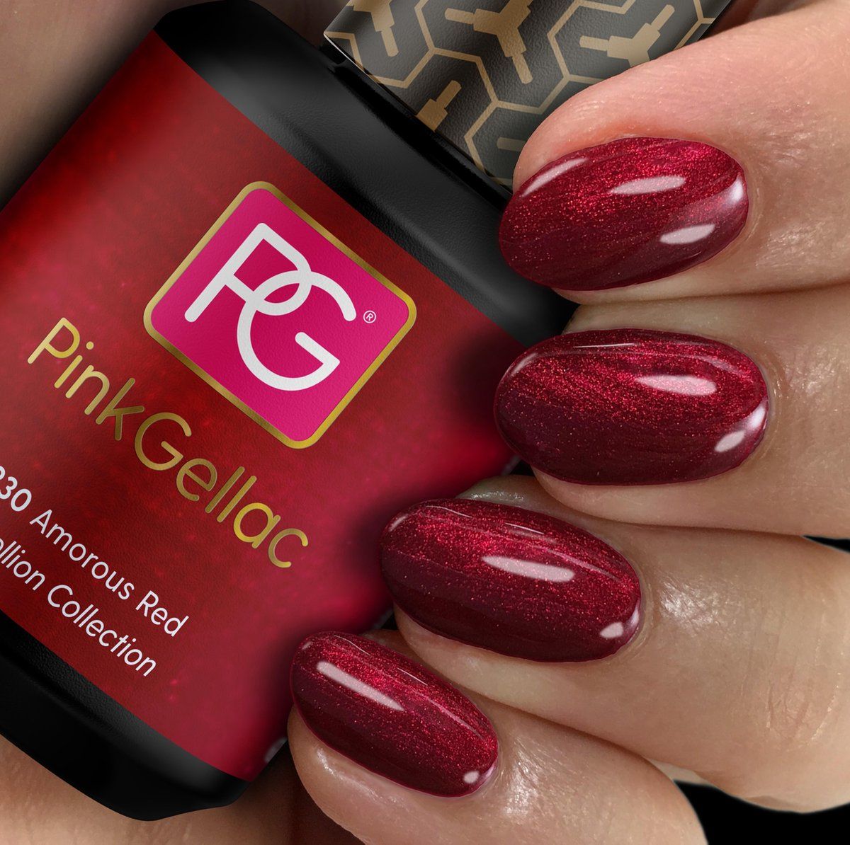 Pink Gellac Gel Nagellak Kleur 230 Amorous Red - 8718719683347
