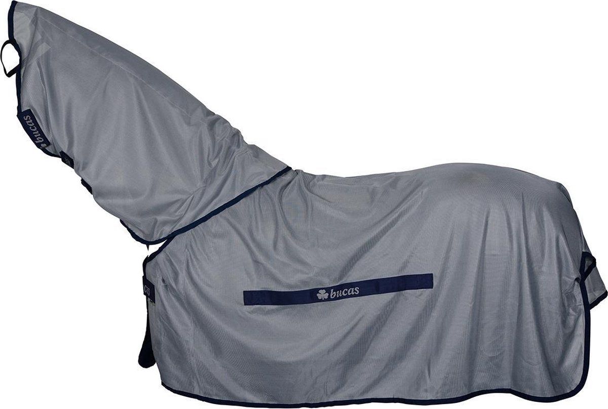 Bucas Buzz Off & Neck Vliegendeken 135 cm - Blue