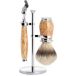 MÜHLE Purist Karelian Masur Birch 3-delige zilvertip Badger/Fusion Scheerset (S091H55F)