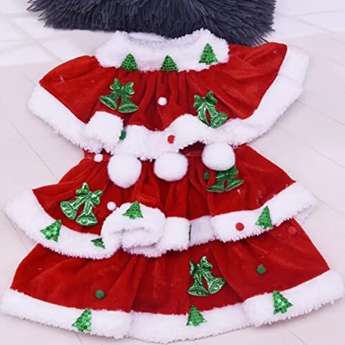 ZNZT Hondenkleding, hondenhemdjurk, kerstkostuum, huisdierjurk, kerstpyjama, huisdierkleding voor kleine honden, pommeren katten, huisdierkleding