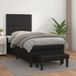 Maison Exclusive - Sommier à lattes de lit avec matelas noir 100x200 cm similicuir