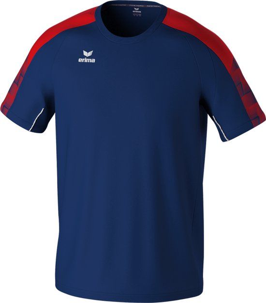 Erima Evo Star T-Shirt Heren - Marine / Rood - XL