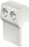 OBO Bettermann Apparaatdrager RAUDUO 40x105 2f contactd. 9010 polyvinylchloride pur blanc RAL 9010