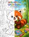 Red Panda Calm-Down: Coloring Book for Kids Ages 6-9