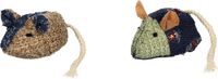 Flamingo Speelgoed Katten Muis Milan Mix 16,5cm - 2 stuks - Meerkleurig