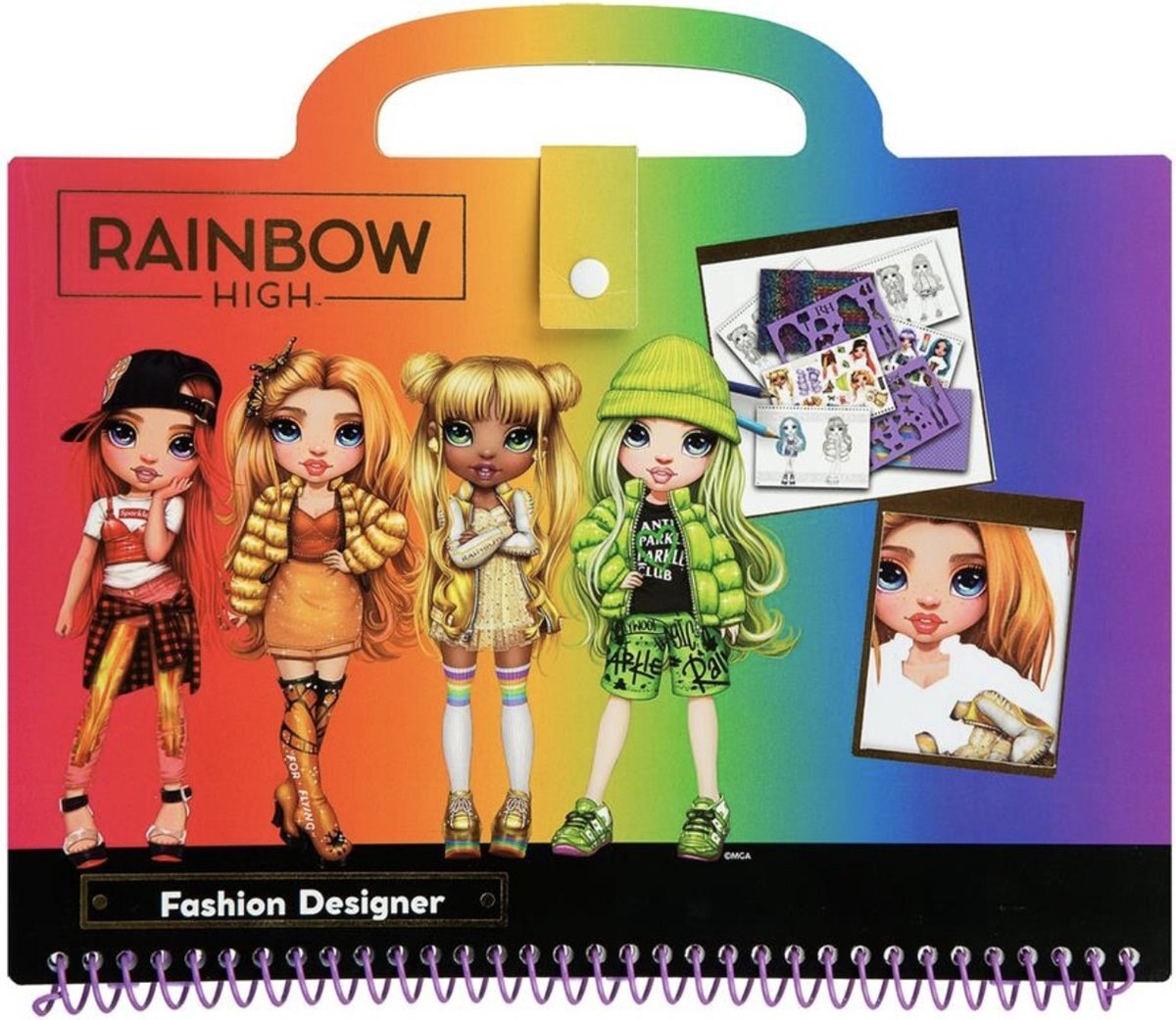 Camylle Rainbow High fashion designer sketchboek
