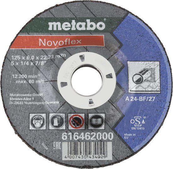 Metabo accessoires Metabo Afbraamschijf Novoflex 125x6mm staal A25