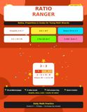 Ratio Ranger: Ratios, Proportions & Scales for Young Math Wizards — Daily Practice Workbook for Kids Ages 10-13, Grades 5-7