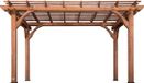 Backyard Discovery Pergola van Hout 305 x 426 cm – FSC 100% hout - Vrijstaande Cederhouten Pergola – Trellis Dakconstructie – Tuin Pergola met 14x14 cm Staanders