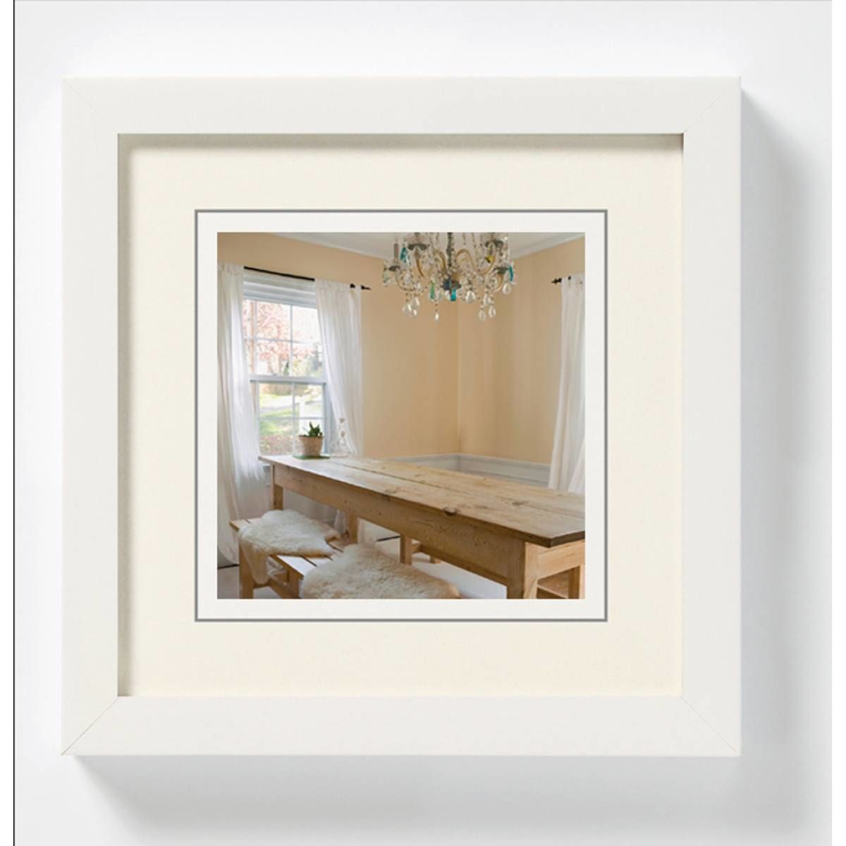 Walther Design BP020V - Fotolijst - 15 x 15 cm - Wit - Hout