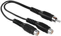 Hama Adapter RCA Male - 2x RCA Female Black