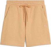 PUMA High Waist 5'' Shorts Beige Baumwolle/Polyester/Elasthan M
