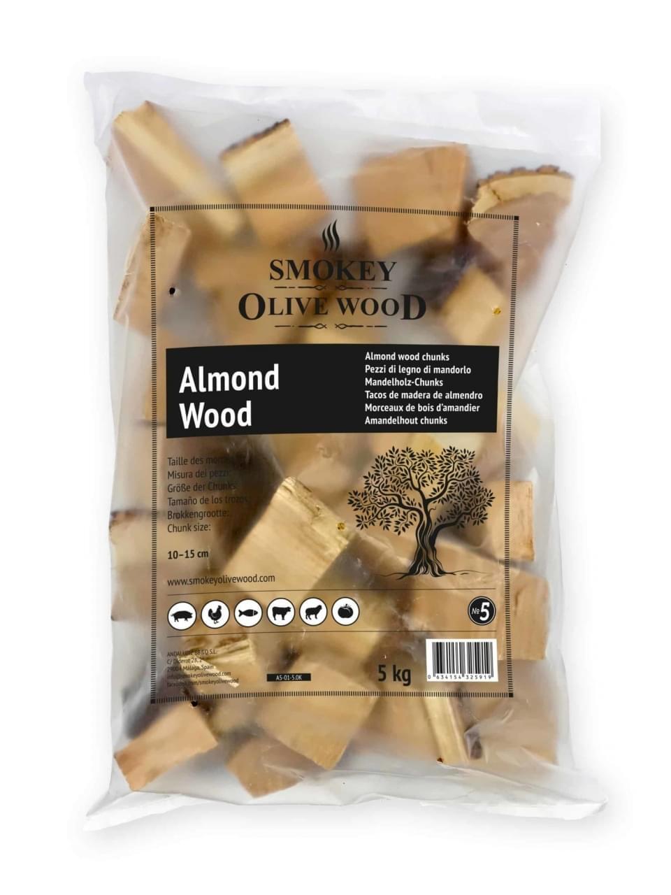 Smokey Olive Wood I Rookchunks I Amandel I 1,5KG