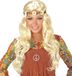 Widmann Blonde hippie pruik met margrietjes