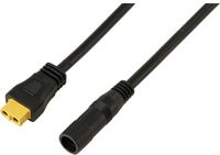 TRU COMPONENTS DC-bus 2,5/5,5 mm op XT60-kabel 0,5 m TC-13619300 Zwart