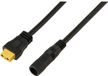 TRU COMPONENTS DC-bus 2,5/5,5 mm op XT60-kabel 0,5 m TC-13619300 Zwart