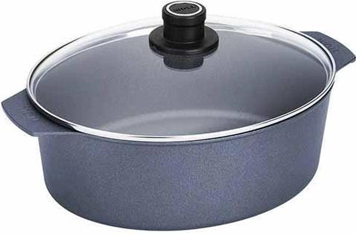 Woll Gietijzeren pan, gegoten aluminium - grijs