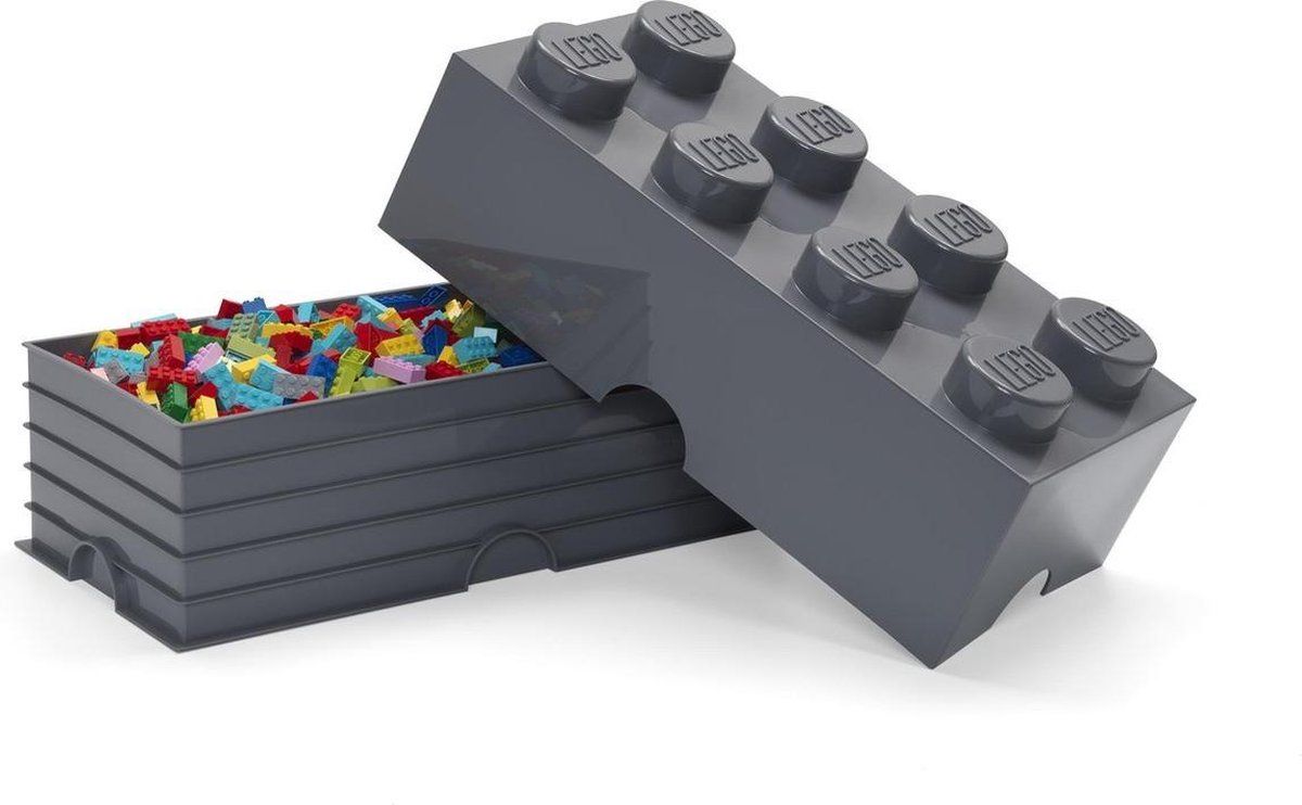 LEGO Opbergbox Brick 4 - grijs