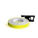 4R Quattroerre.it 10293 Fluorescerende decoratieve strepen Wheel-Stripes voor motorvelgen met applicator, fluogeel, 7 mm x 6 m