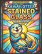 Kawaii Otter Stained Glass - Coloring Book