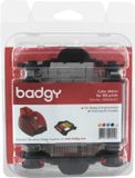 Badgy Ribbon & Cleaning Kit badgy 100p - 100 pages - Black - Blue - Pink - White - Yellow - Blister