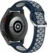 By Qubix Qubix - Siliconen Smartwatch Bandje 22mm voor Garmin Forerunner 970/570/255 - Donkerblauw/Grijs