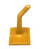 Maya Professional Tools 80000-4 muurhaken met glasvezelversterking, FBK/levensmiddelhygiëne, 60 mm, geel