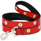Buckle-Down Flash Logo Rood/Wit/Geel Hondenriem, 6'
