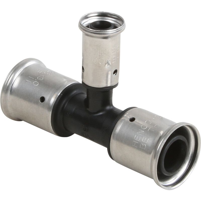 Henco pers T-stuk verloop 26x16x26mm