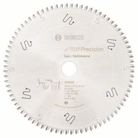 Bosch 2 608 642 098 Cirkelzaagbladen - 1.8 mm - 1 stuk