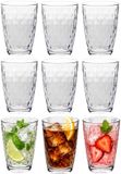 Cosy&Trendy Cosy Moments Verres à boire Mirrors - 9 pièces - 390 ml - Transparent - Verre