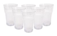 Bastilipo PRISMA - verpakking met 6 glazen, 400 ml, model Empire State, transparant