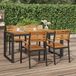 Maison Exclusive - Table de jardin avec pieds en U 160 x 80 x 75 cm en bois massif d'acacia