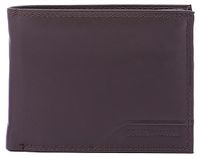 Coveri Collection Portefeuille homme cuir véritable Bleu, Noir, Marron foncé Black B UNICA 12x9.5x3 cm