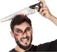 Atosa Halloween/horror verkleed hoofdband - dikke pech - zaag in je hoofd - kunststof