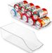 Unyqoos Porte-canettes transparent et organisateur pour réfrigérateur et placard, lot de 2 pièces