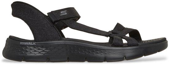 Skechers Slip-ins Go Walk Flex Zandal - Illumin - Dames Sandalen - Zwart - Maat 36