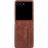 imoshion Luxe Bookcase voor de Samsung Galaxy Z Flip 8 - Donkerbruin