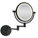 Wiesbaden Miroir de rasage mural LED - Noir mat