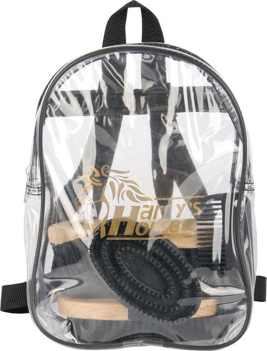 RelaxPets Harry's Horse Grooming Kit - Black - 6-Piece