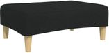 vidaXL - Voetenbank - 77x55x31 cm - Stof - Zwart