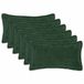 vidaXL Houten Donkergroen Bouclé Kussensloop - 40 x 80 cm - 6 Stuks