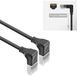ACT DA5951 U/FTP CAT6A LSZH Slimline Patchkabel | RJ45 Connectoren 90° Haaks Beneden naar 90° Haaks Beneden | Zwart | 1,5 meter