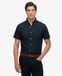 Superdry Chemise Oxford Manches Courtes Coupe Classique Bleu Marine Taille: Xxl