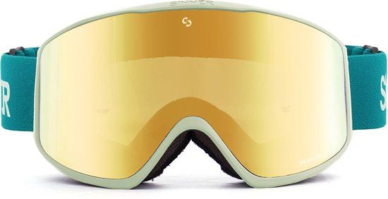 Sinner Sin Valley S Skibril 2023 - Green - Unisex - Includes Extra Lens