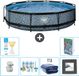 EXIT Toys EXIT Rond Stone Frame Zwembad - 360 x 76 cm