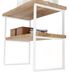 LAMO MANUFAKTUR Support pour plan de travail de salle de bains 50x80 cm blanc lot de 2