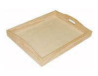 Dienblad Massief grenenhouten dienblad, 30 x 24 x 4 cm
