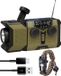ODESSEY Radio d'urgence Solaire à Manivelle - 2000 mAh Powerbank - Lampe de poche - Radio portable - Kit d'urgence